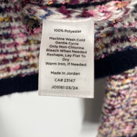 Talbots Jacket Women’s Medium Tweed Channel Suit Style Gold Buttons Old Money - Picture 5 of 8